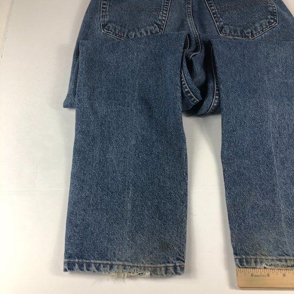 VTG Tommy Hilfiger Jeans Men's 30* Straight Leg Blue Faded Stained Denim Pants - Picture 13 of 16